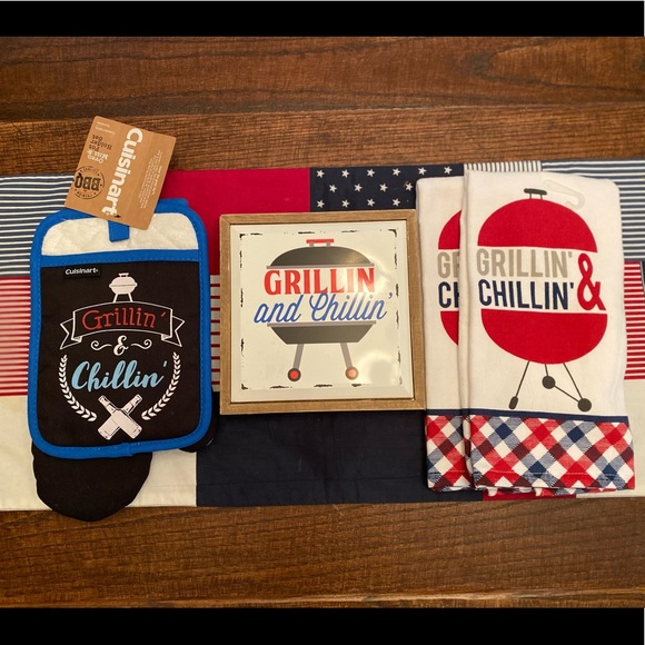 Grillin & Chillin Kitchen Linen & Decor Bundle - Picture 3 of 16